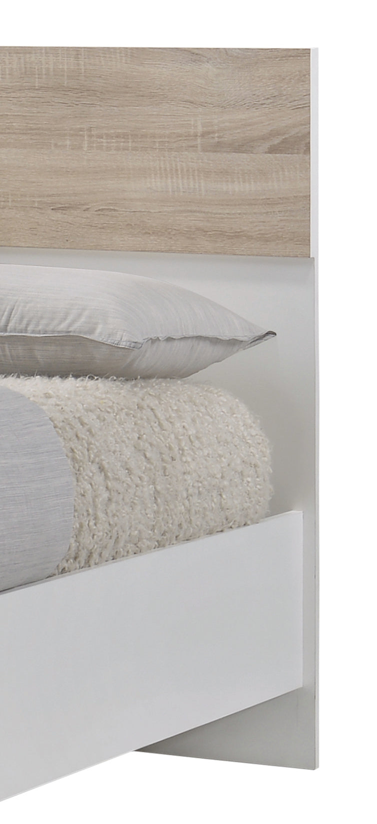 Stockholm 4.6 Double Bed White-Oak