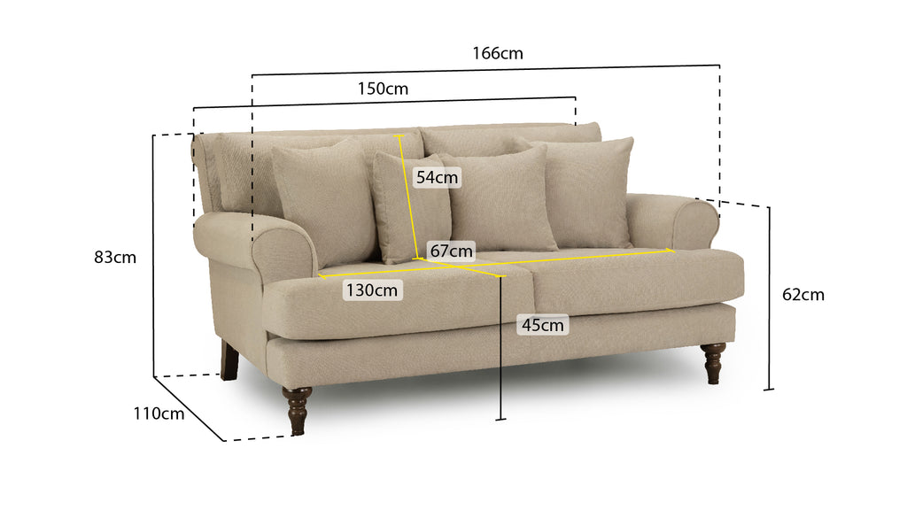 Summer Sofa Beige 2 Seater