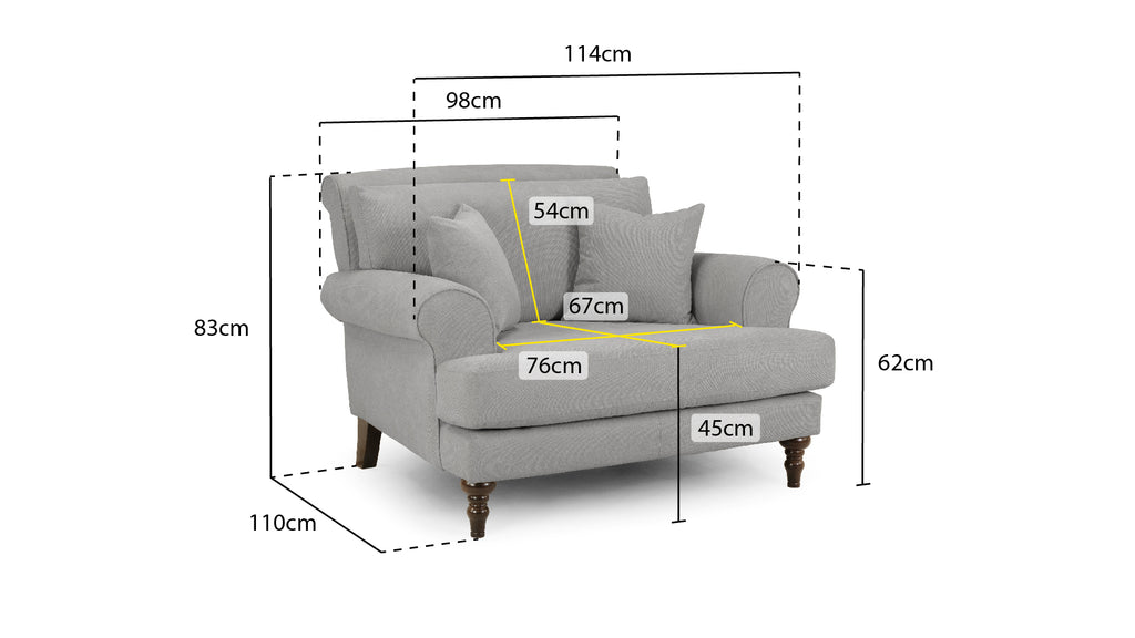 Summer Sofa Grey Armchair
