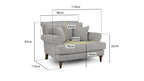 Summer Sofa Grey Armchair