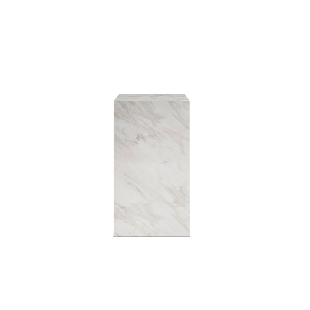 SUR WHITE MARBLE SMALL PEDESTAL