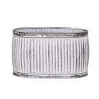 Dolly Tub Oval Metal Planter - Medium