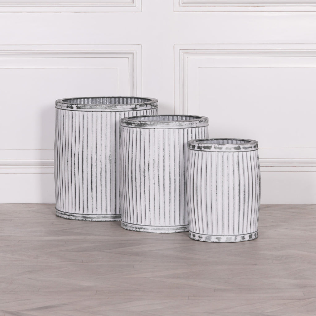 Round Dolly Tub Metal Planter - Large