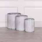 Round Dolly Tub Metal Planter - Large