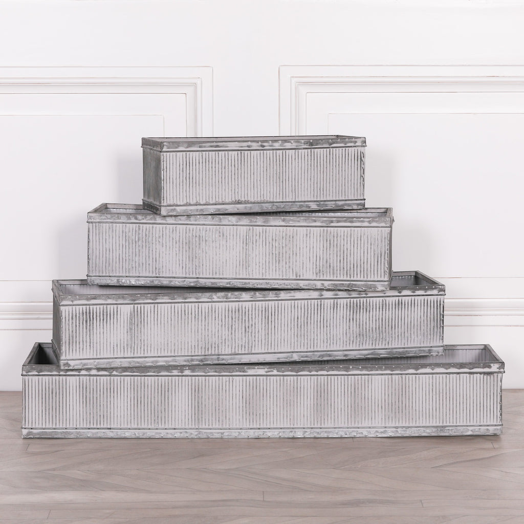 Metal Window Box Planter - Large