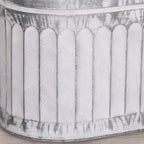 Arched Pattern Metal Planter - Large