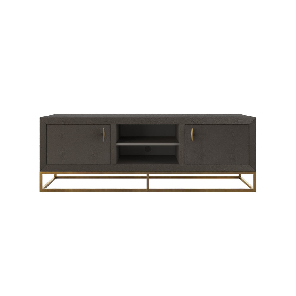 Raphia TV Unit Brown Shagreen