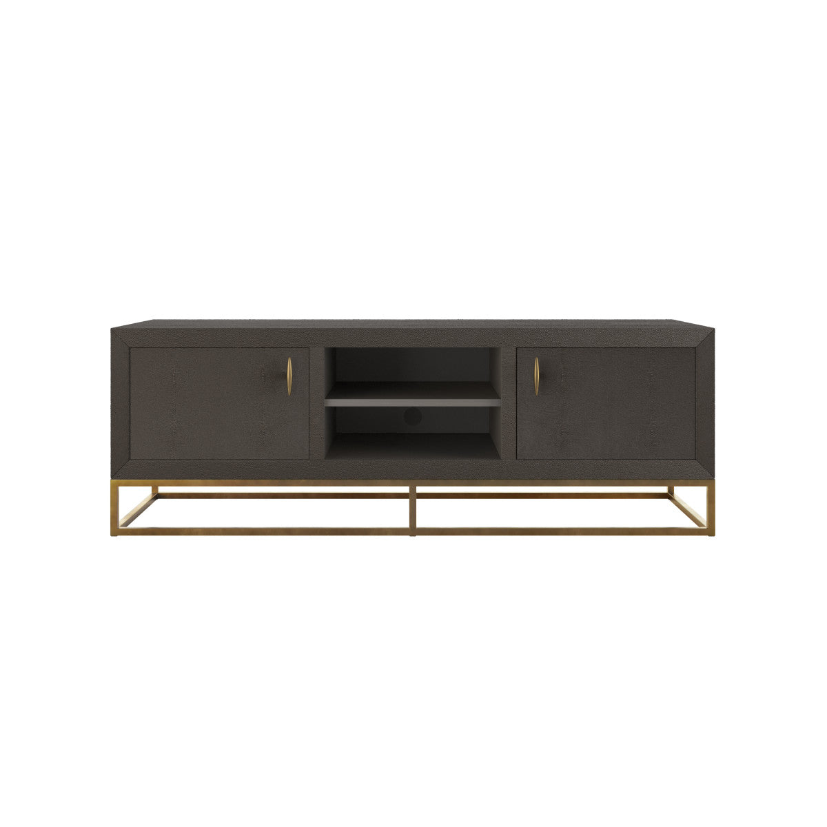 Raphia TV Unit Brown Shagreen