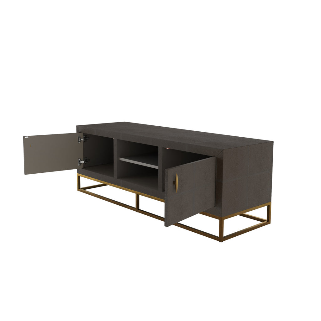 Raphia TV Unit Brown Shagreen