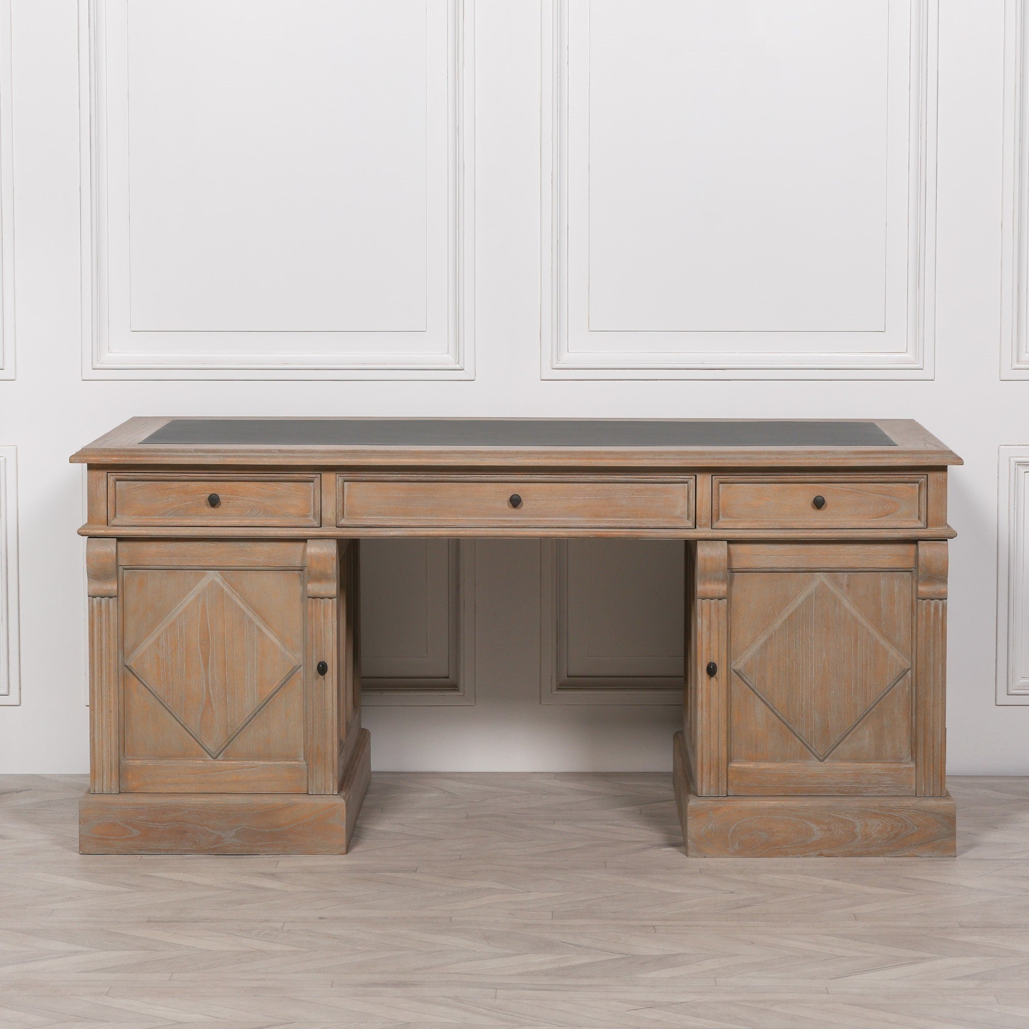 Rustic Wooden Executive Desk