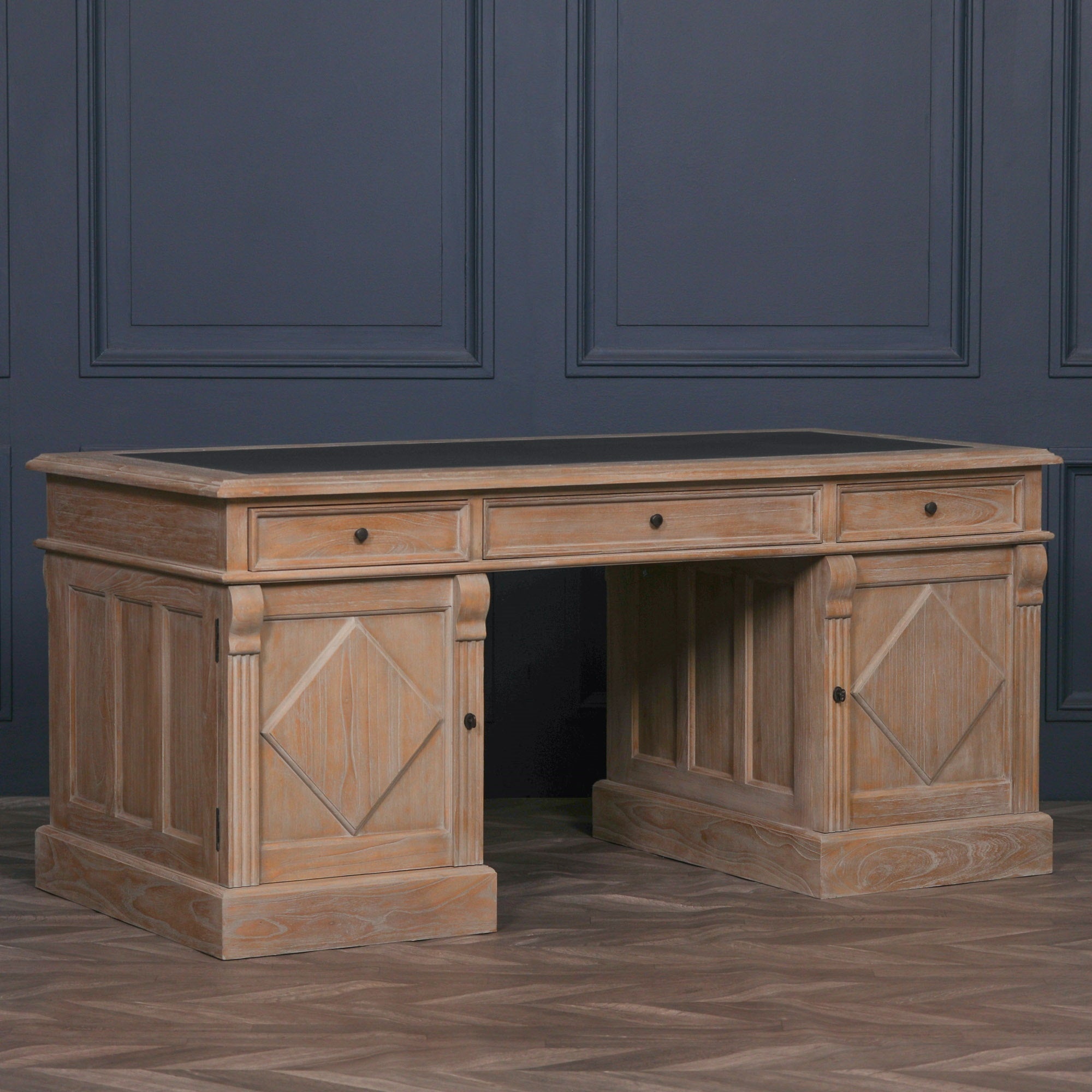 Rustic Wooden Executive Desk