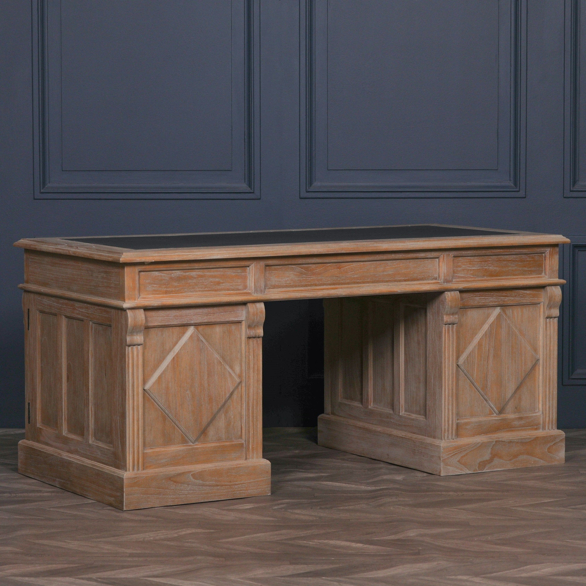 Rustic Wooden Executive Desk