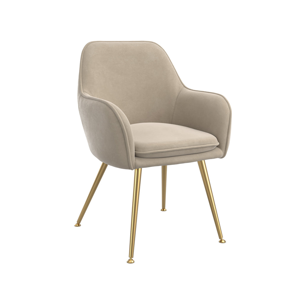TARA LIGHT FAWN DINING CHAIR (2 PER PACK)