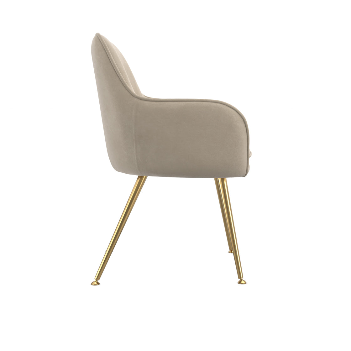 TARA LIGHT FAWN DINING CHAIR (2 PER PACK)