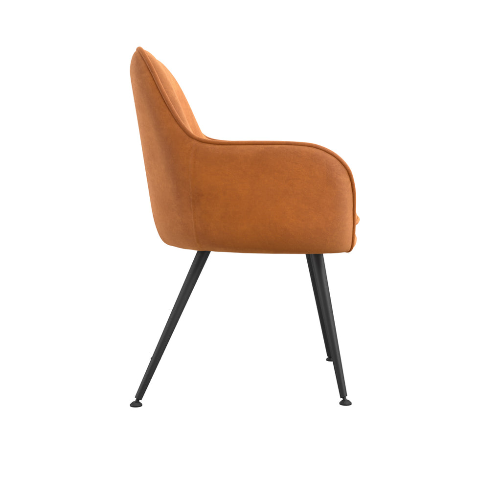 TARA BURNT RUST DINING CHAIR (2 PER PACK)