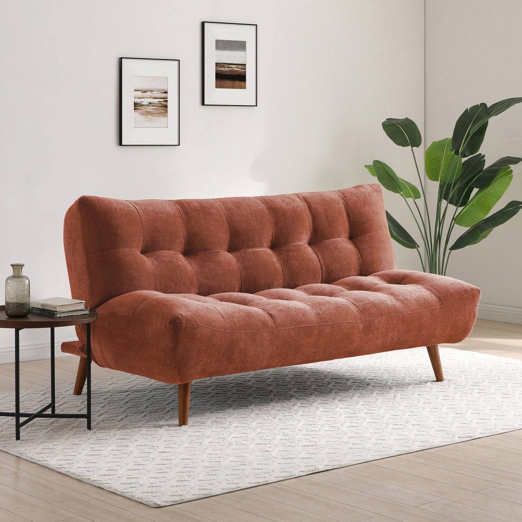 Venus Terracotta Chenille Lux Sofa Bed