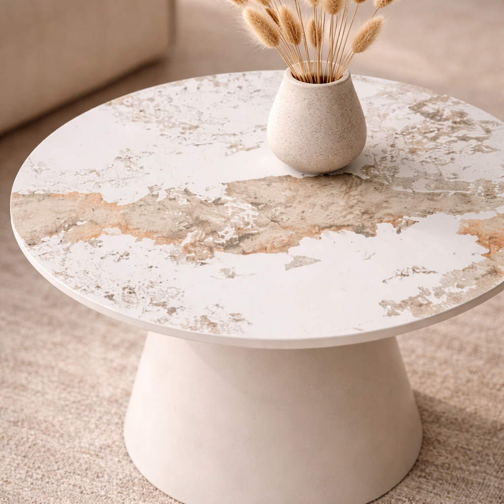 Luna Coffee & End Tables Matt Grey & Pandora Set Of 2