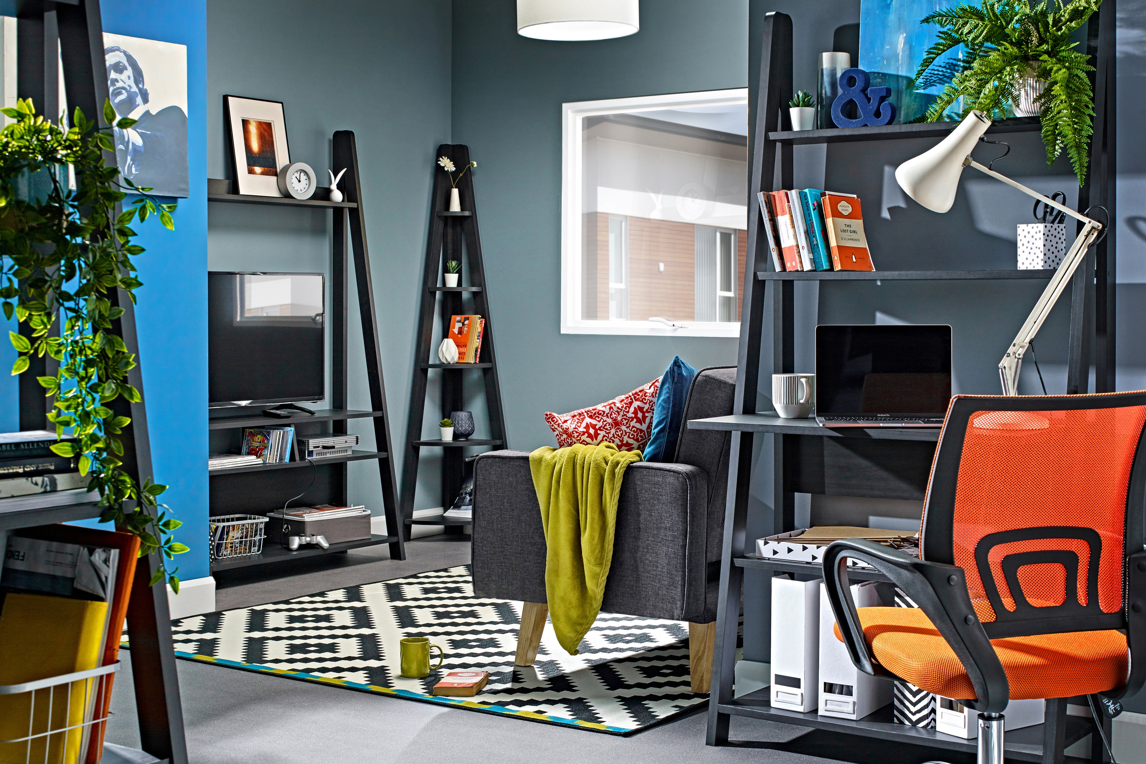 Tiva Ladder TV Unit Black