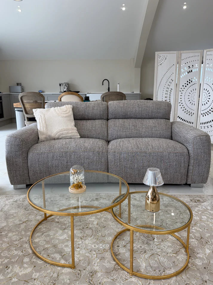 Toronto Electric Recliner Beige 3 Seater