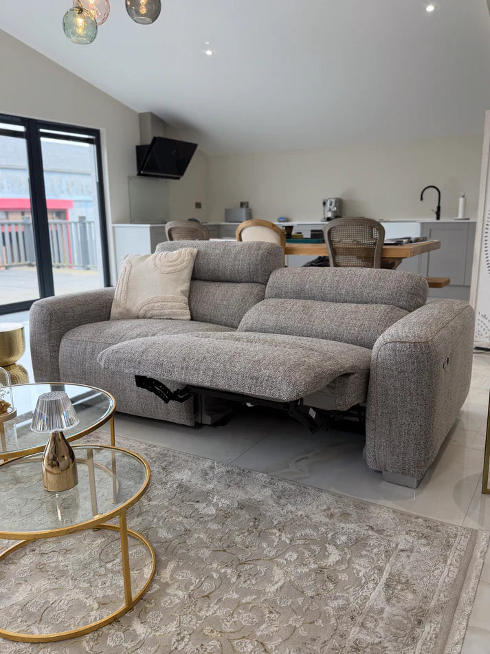 Toronto Electric Recliner Beige 3 Seater