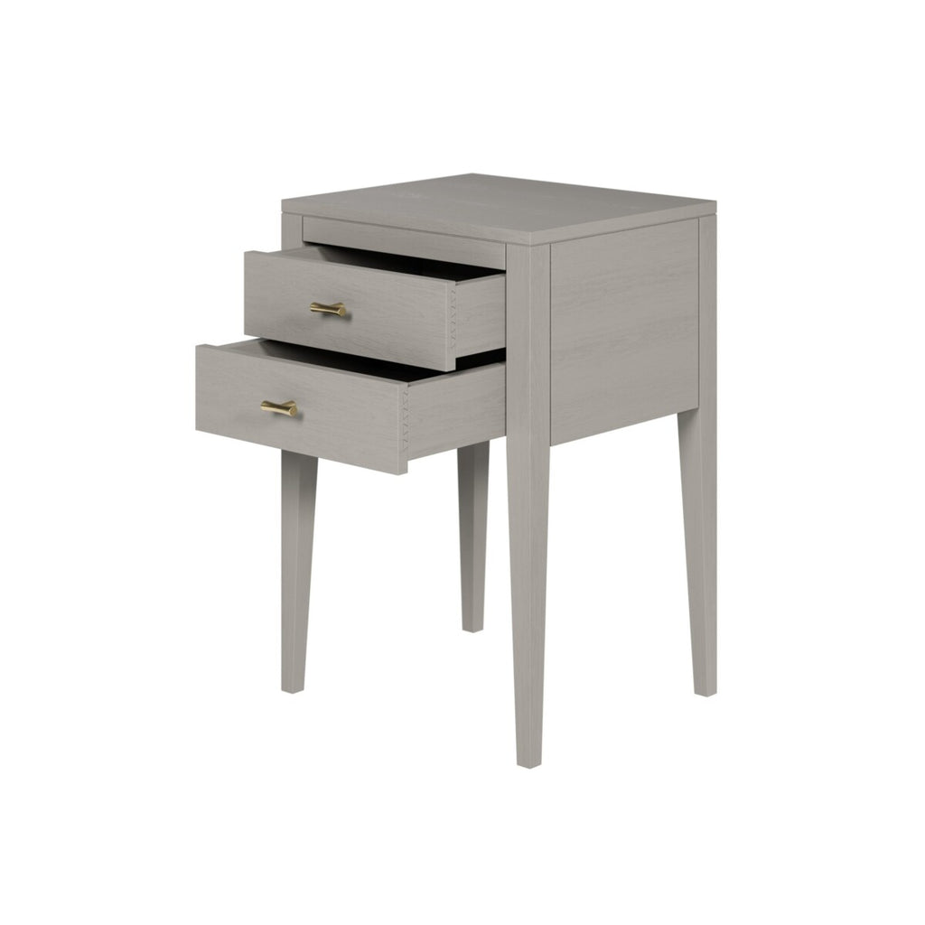 Pablo Bedside Grey Two Drawers