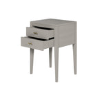 Pablo Bedside Grey Two Drawers