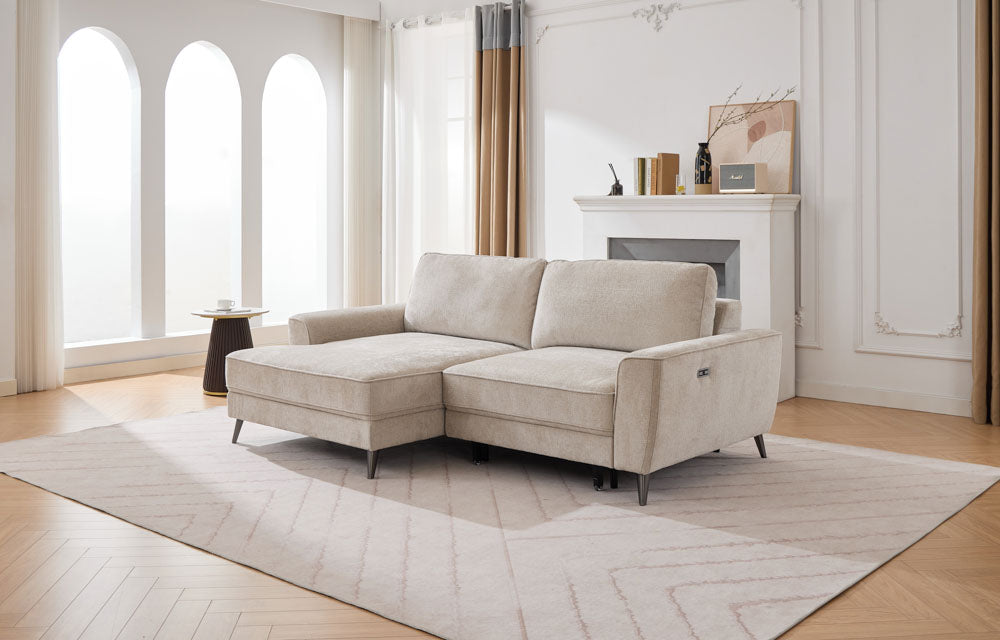 Thurso RHF Power Bed With Wireless Remote Beige