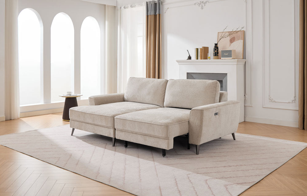 Thurso RHF Power Bed With Wireless Remote Beige