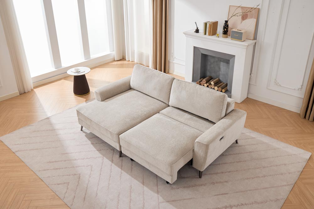 Thurso RHF Power Bed With Wireless Remote Beige