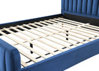 King Unbranded Bed Midnight Blue