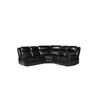 Myra Recliner Sofa Black Large Corner