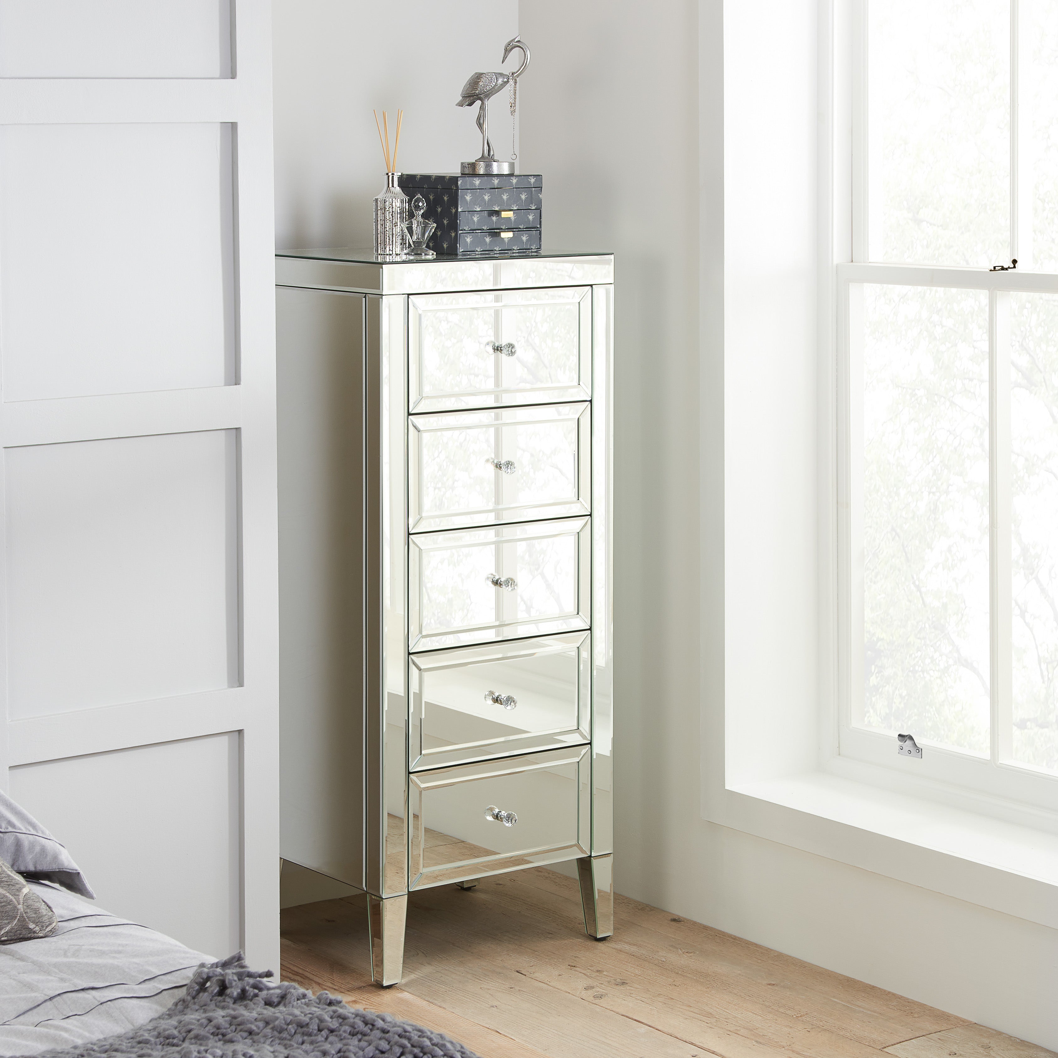 Valencia 5 Drawer Narrow Chest