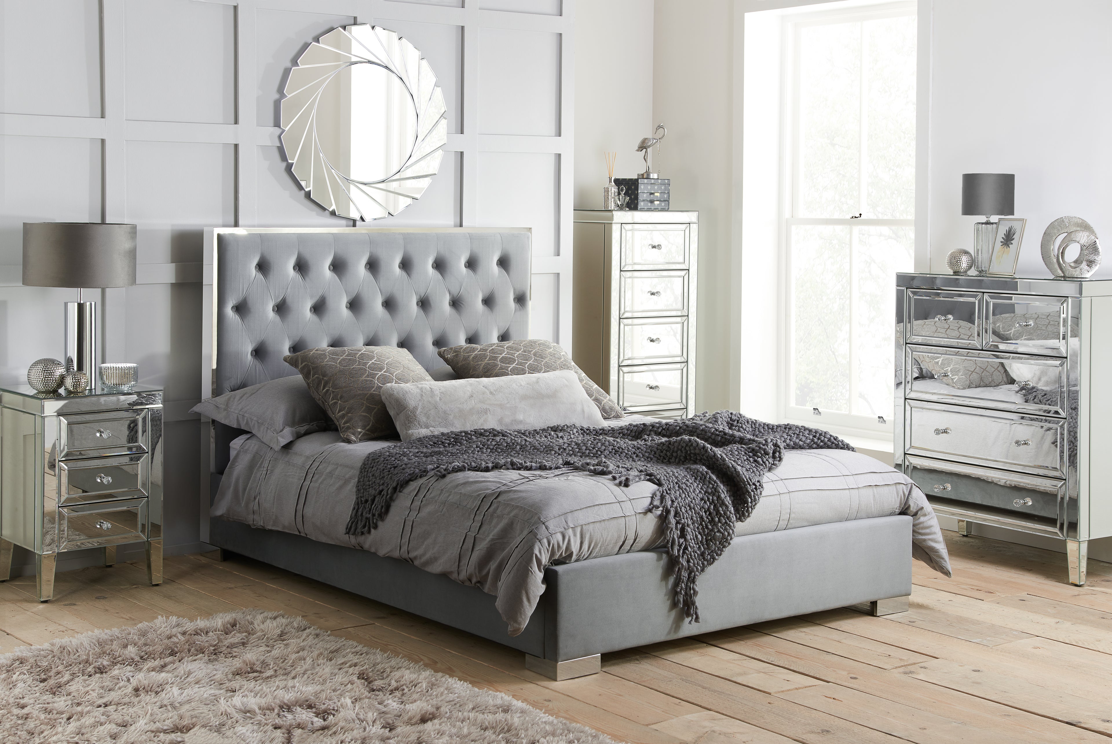 Valencia 3 Drawer Bedside