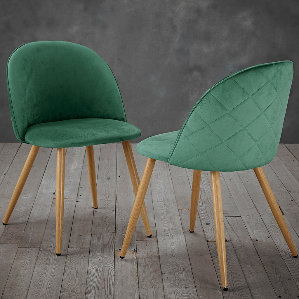 Venice Dining Chairs Green (Set Of Two)