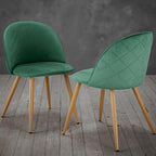 Venice Dining Chairs Green (Set Of Two)