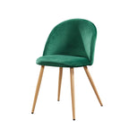 Venice Dining Chairs Green (Set Of Two)
