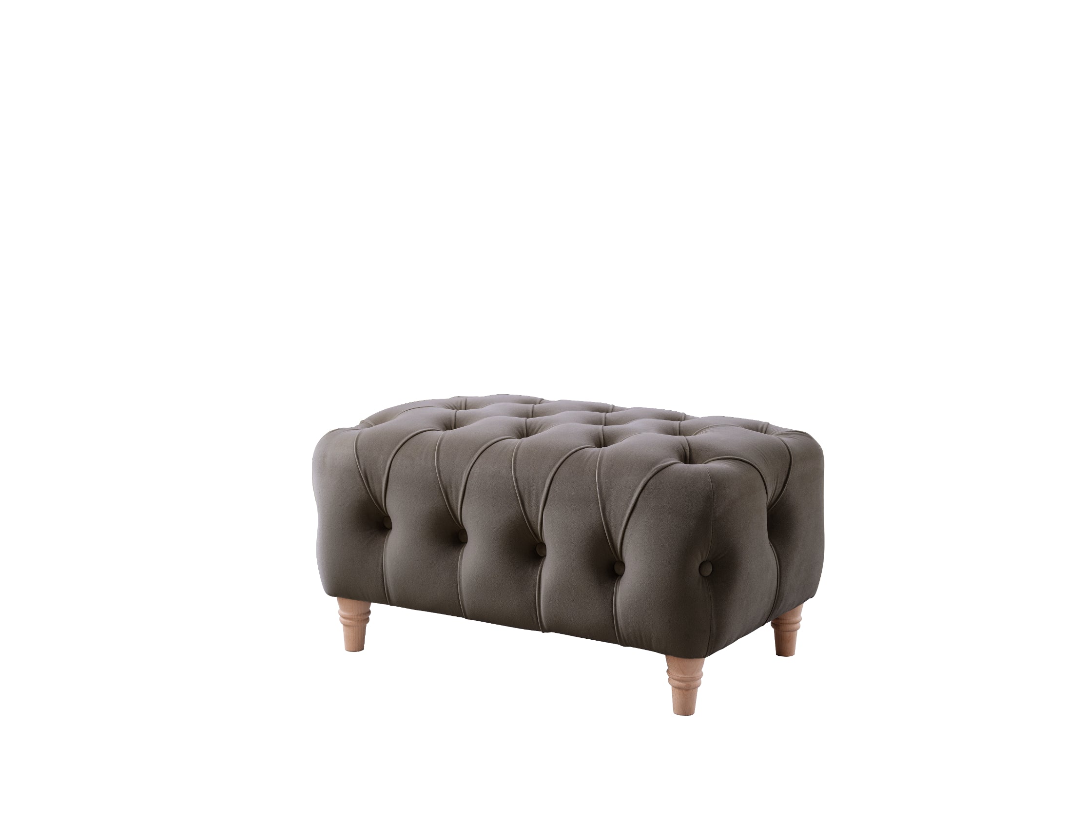 Model 25 - Footstool Velvet Mushroom