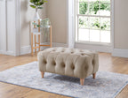 Model 25 - Footstool Velvet Putty