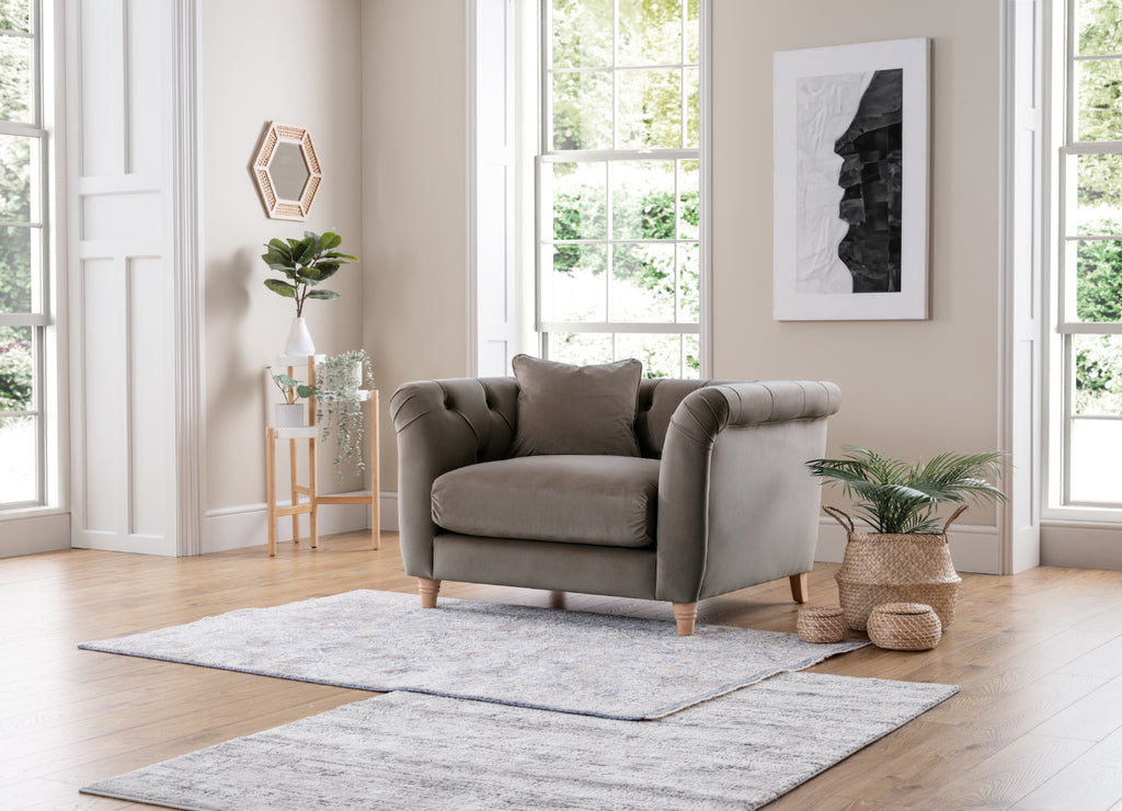 Model 25 - Armchair Velvet Mushroom