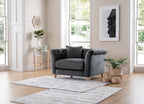 Model 25 - Armchair Velvet Midnight Blue 