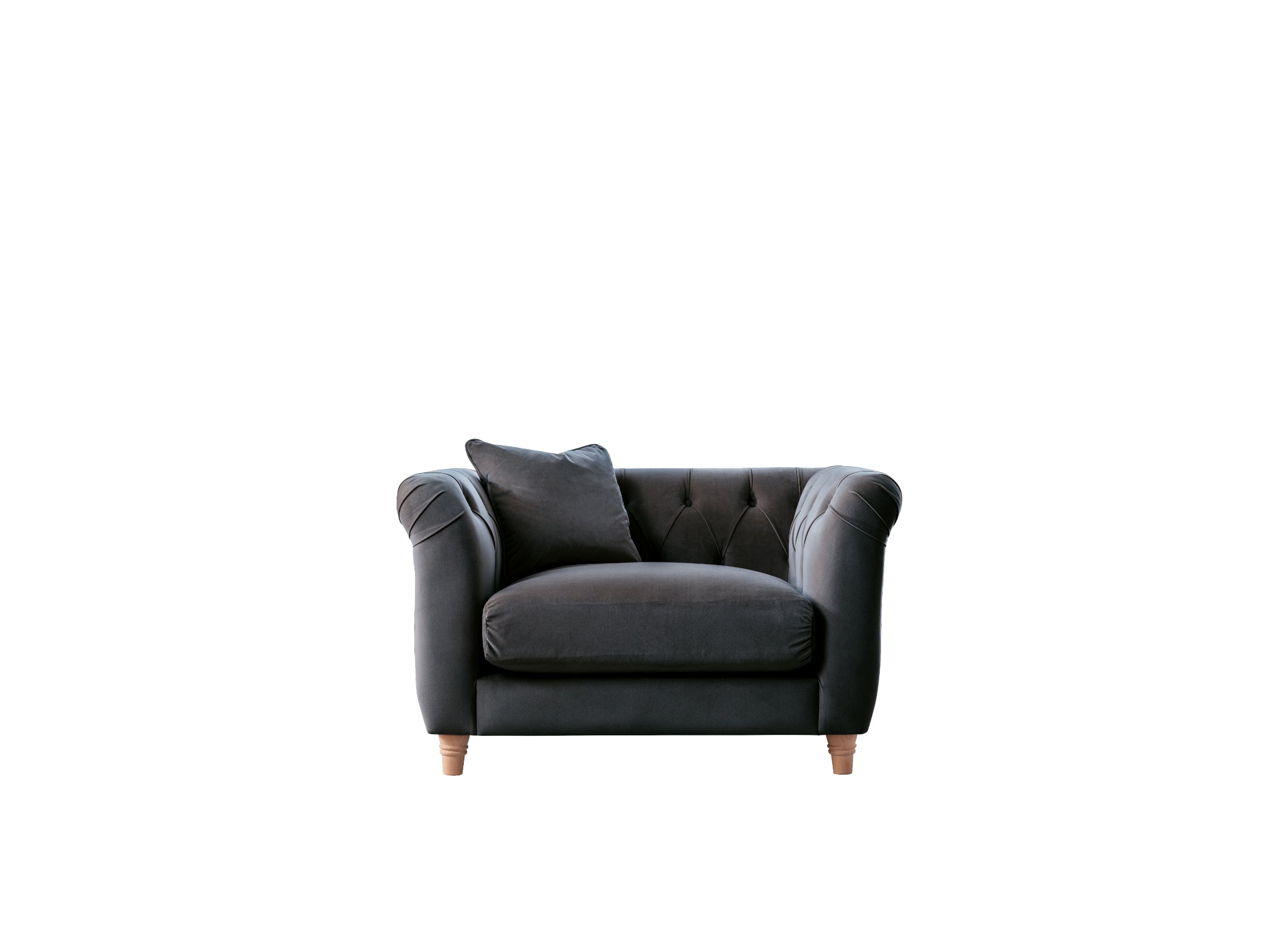 Model 25 - Armchair Velvet Midnight Blue 