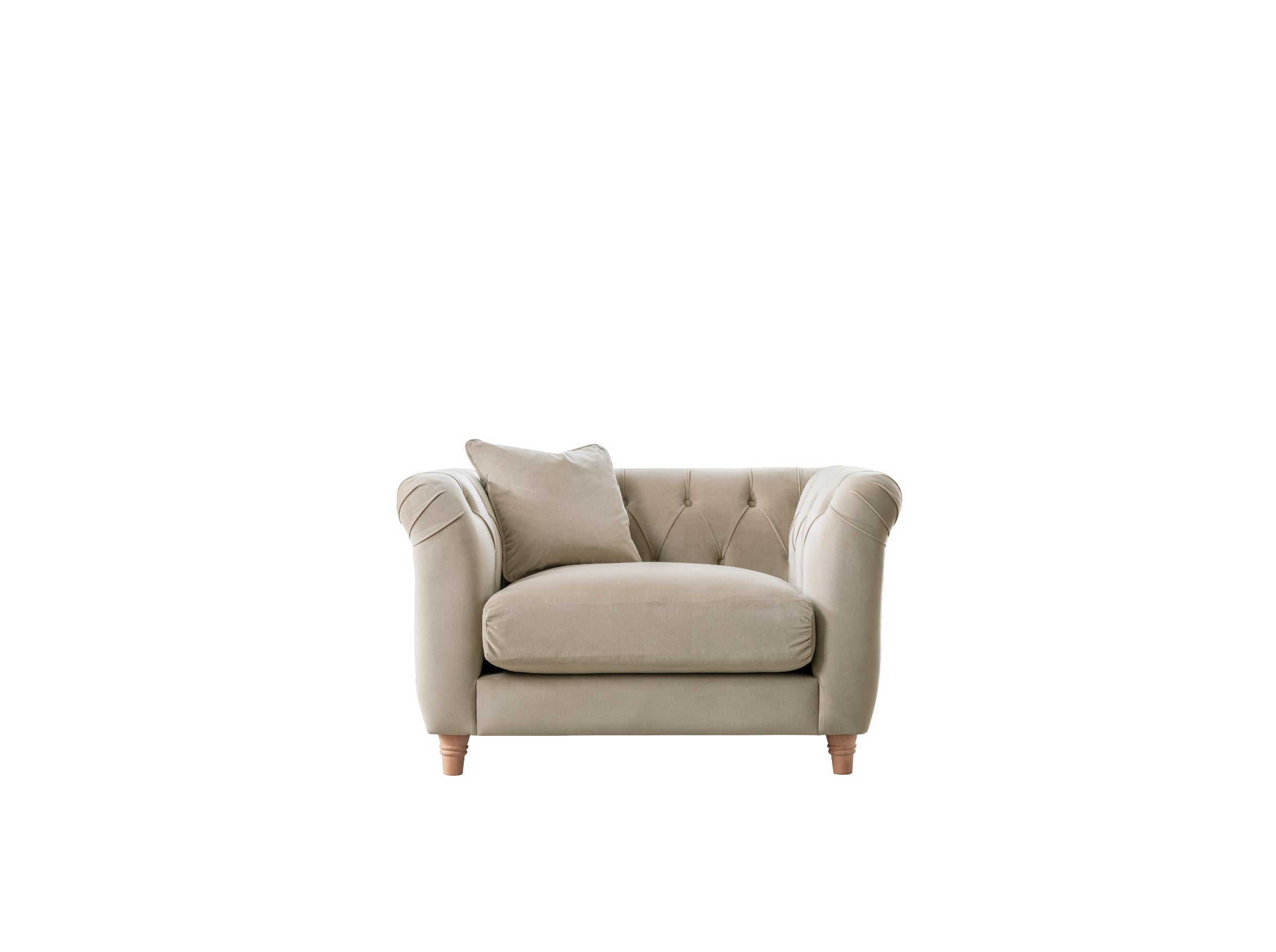 Model 25 - Armchair Velvet Putty