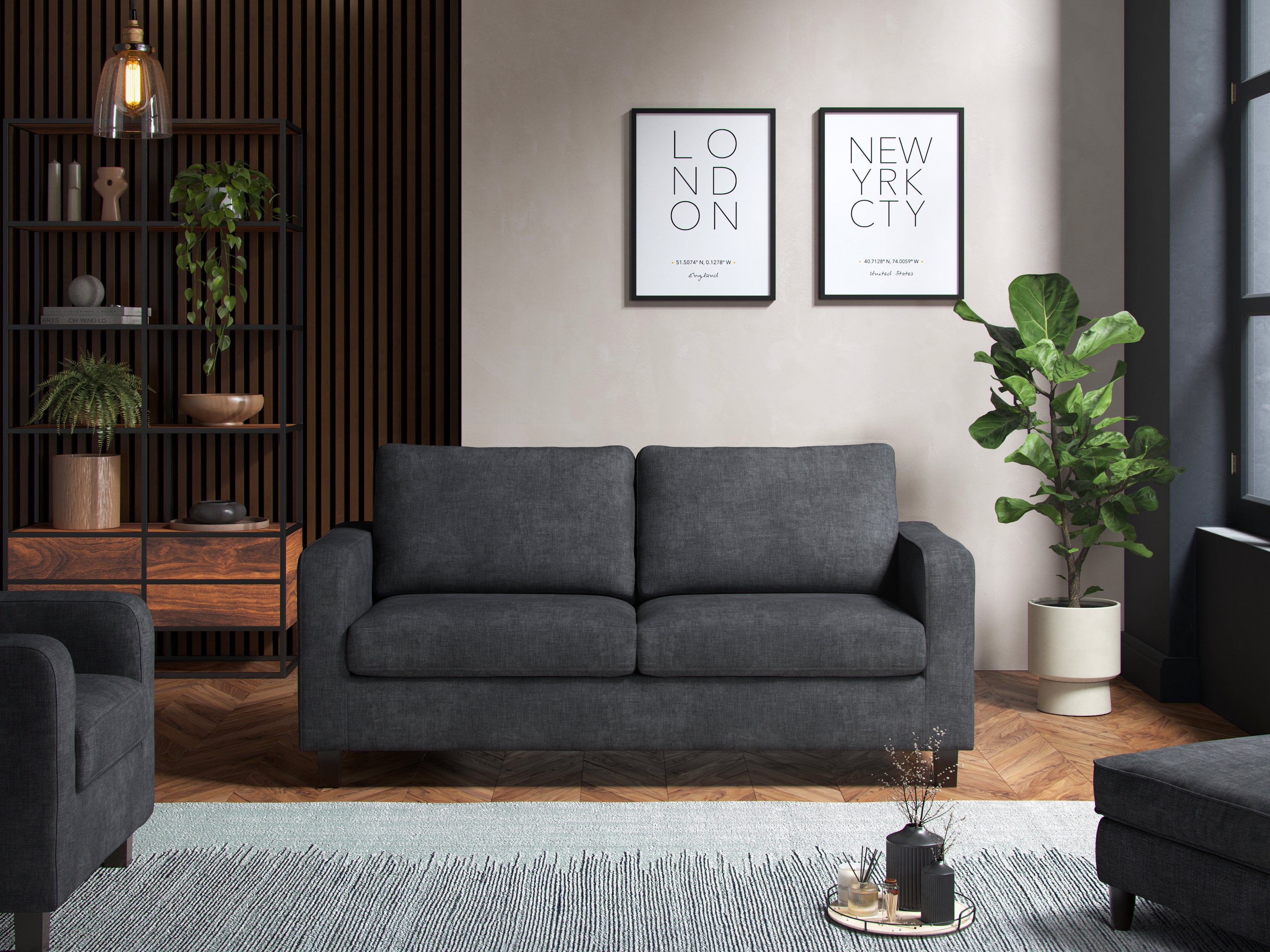 Model 28 - 3 Seater Sofa Turin Grey