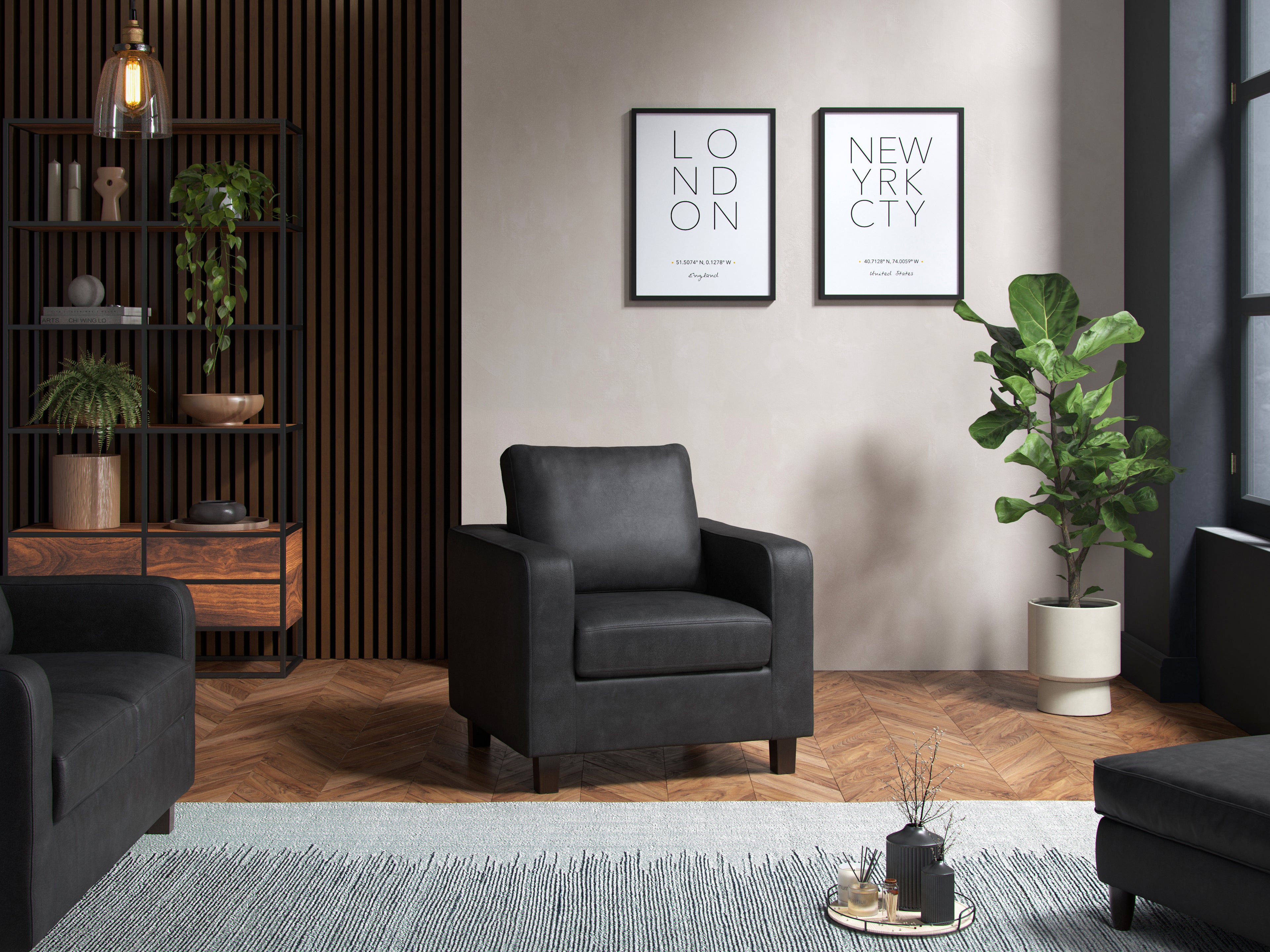 Model 28 - Armchair PU Black
