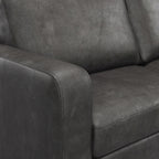 Model 28 - 3 Seater Sofa PU Black