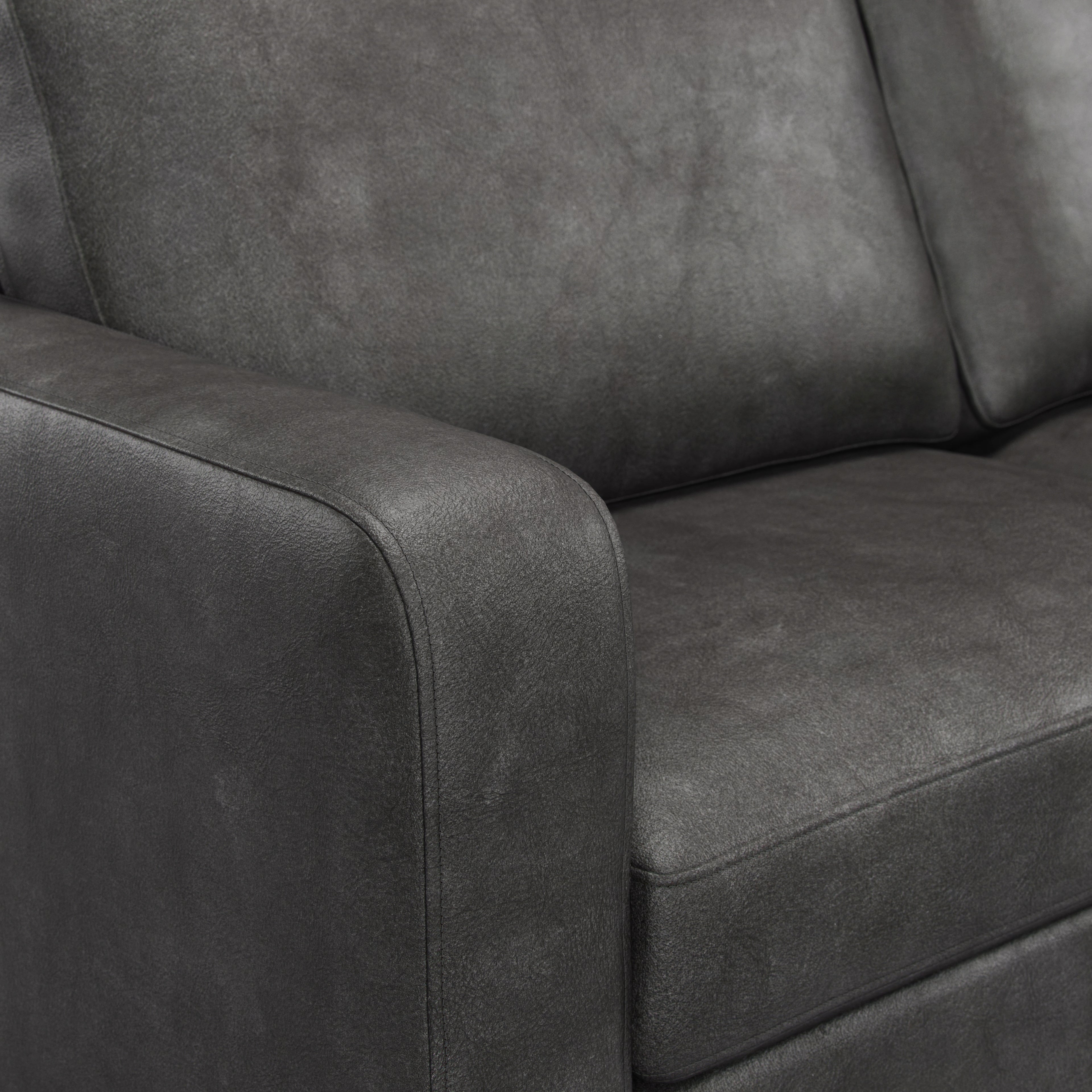 Model 28 - 3 Seater Sofa PU Black