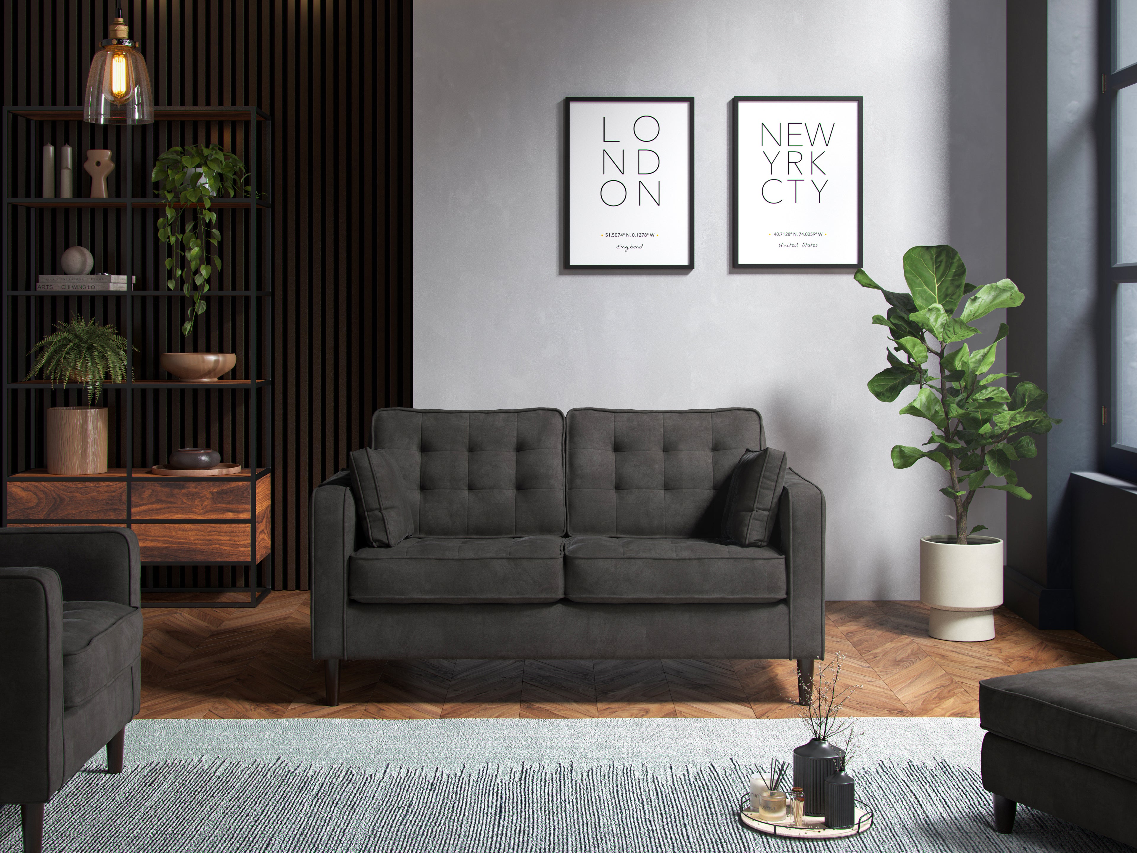 Model 29 - 2 Seater Sofa Enjoy Graphite