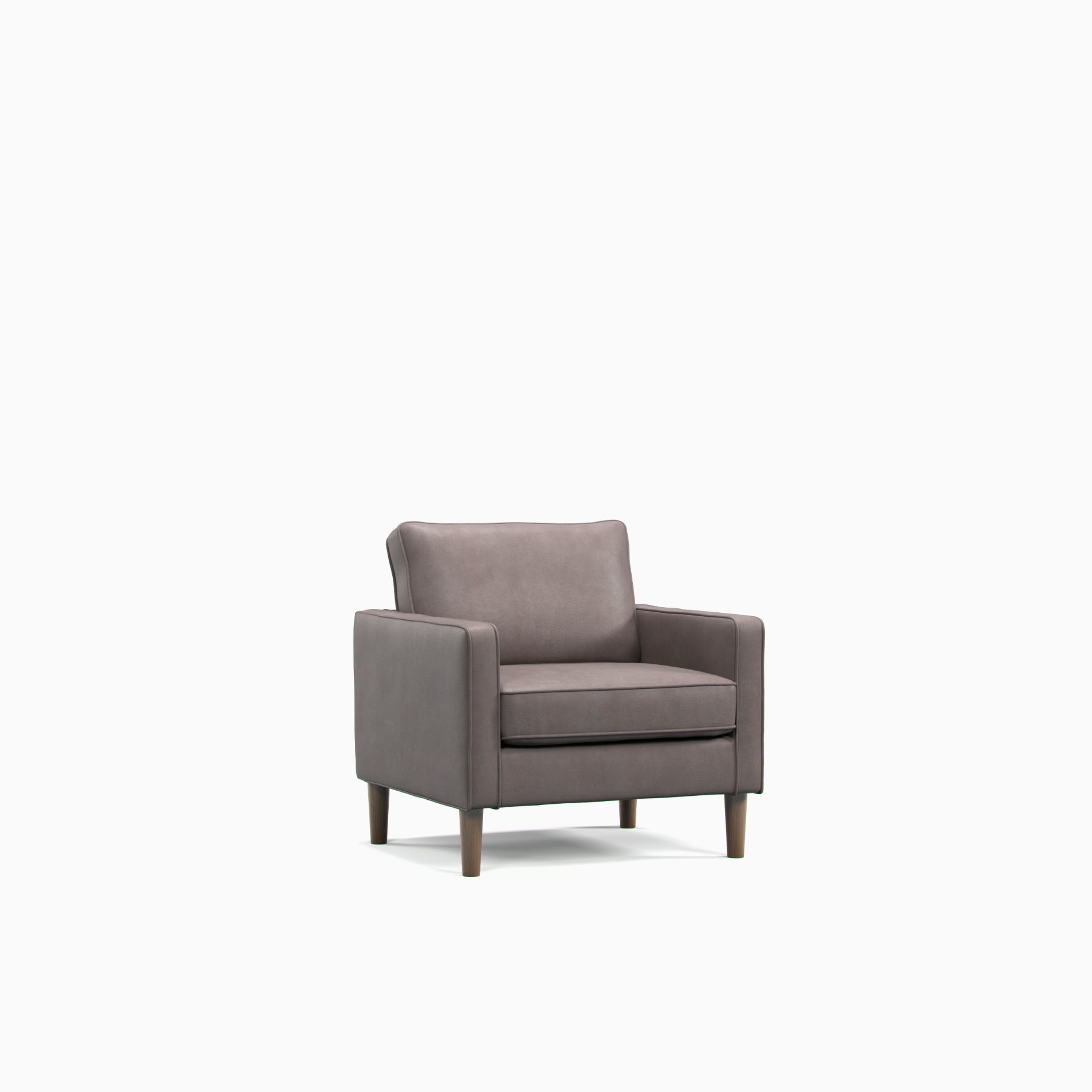 Model 46 - Armchair Faux Leather Grey