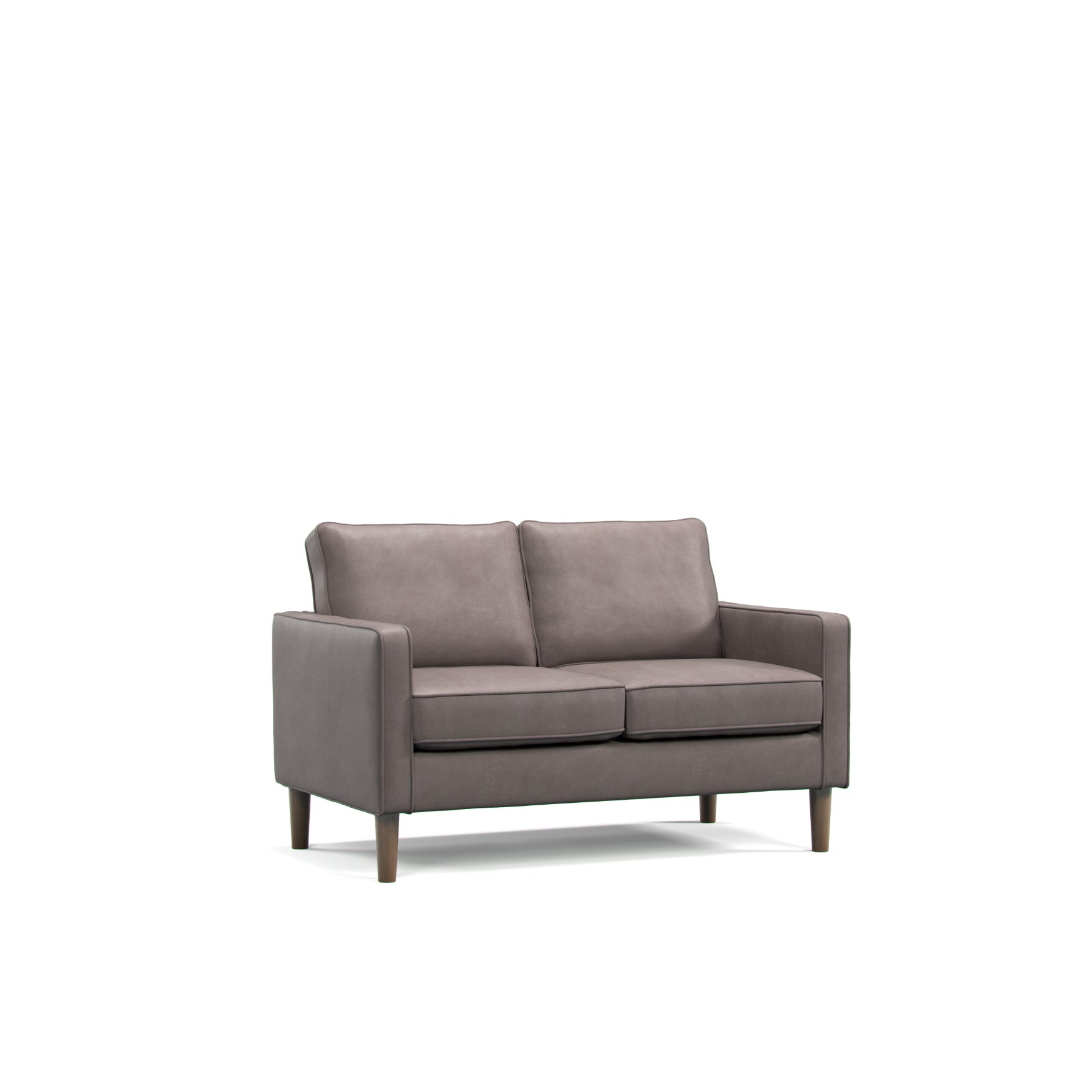 Model 46 - 2 Seater Sofa Faux Leather Grey