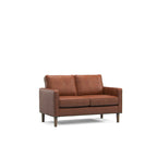 Model 46 - 2 Seater Sofa Faux Leather Tan
